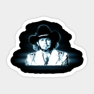 David Allan Coe Forever Pay Tribute to the Legendary Outlaw Country Singer with a Classic Music-Inspired Tee Sticker